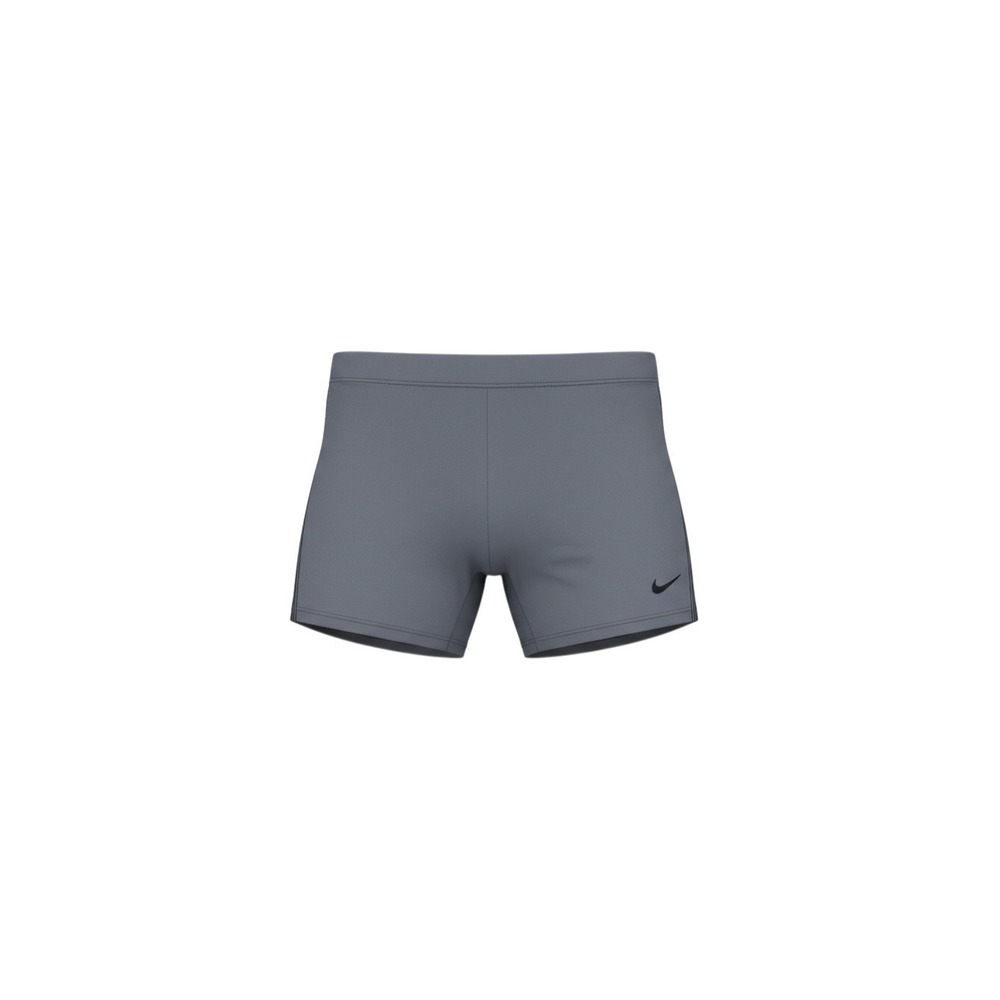 Nike Swim Trunks Mens XL Gray Square Leg Performance Swimsuit Striped Side